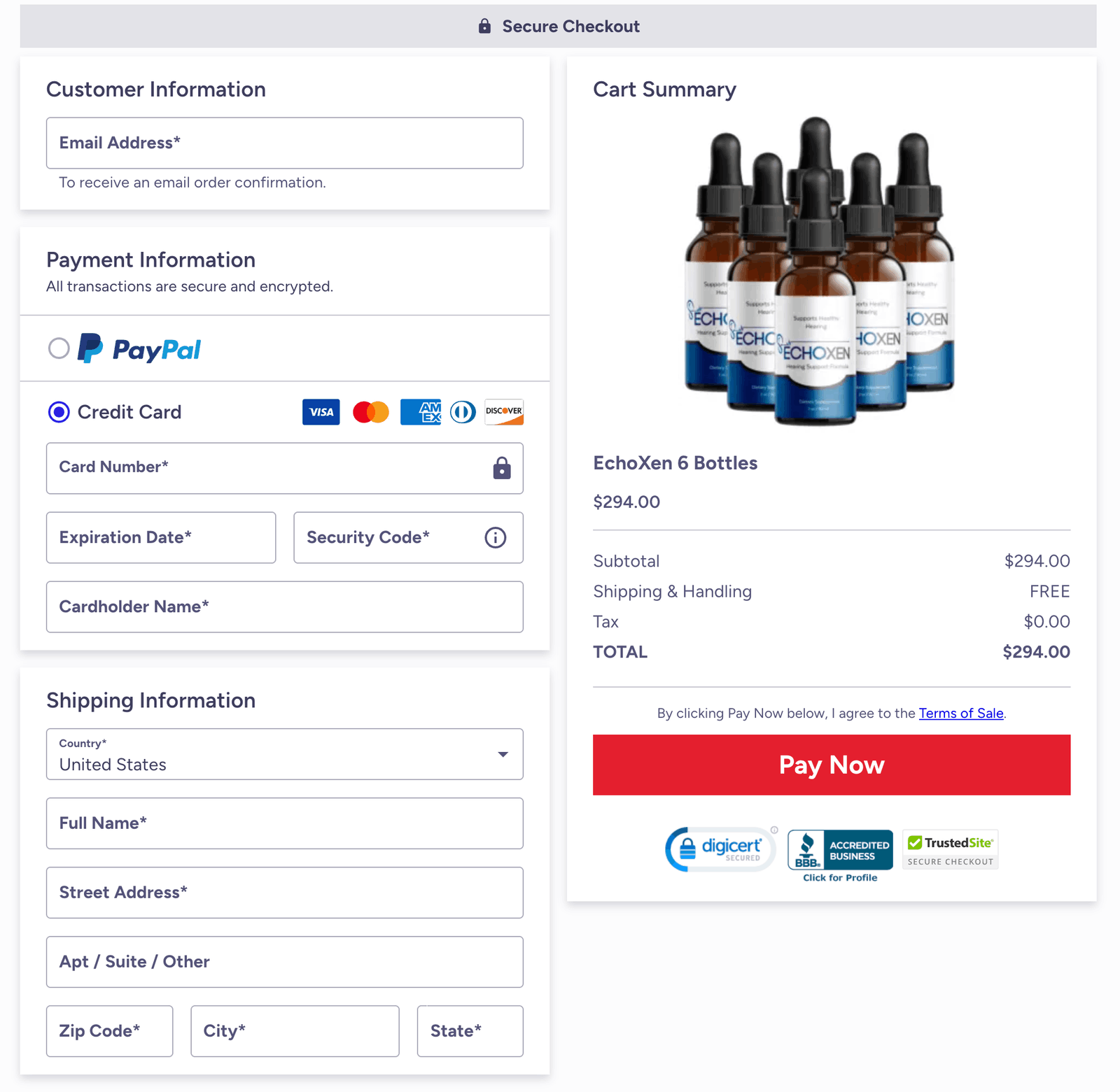echoxen echoxen-secure-checkout-page